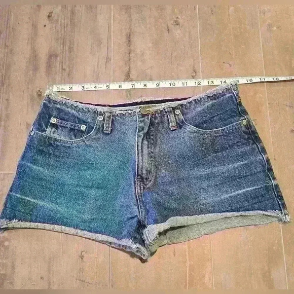 2000's Jean Shorts Original Threads Raw Hem Waist - Picture 11 of 13